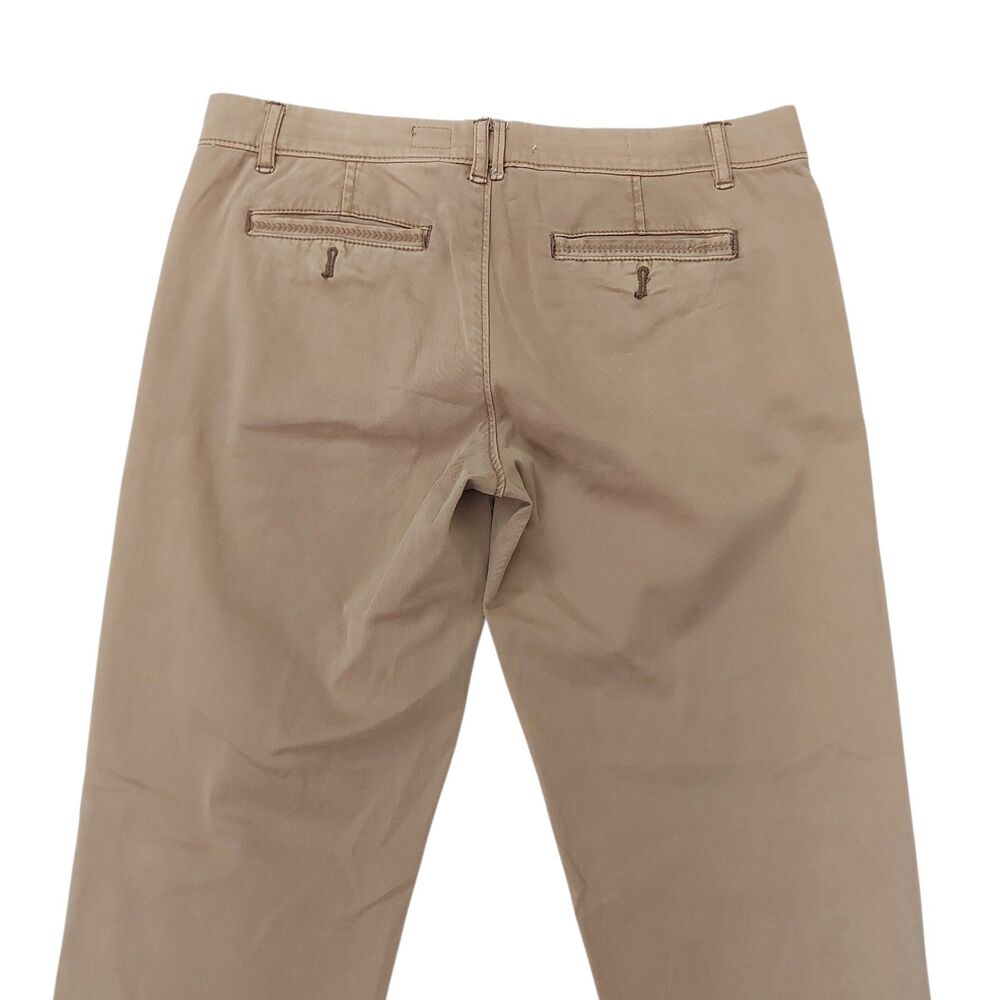 Pilcro by Anthropologie Hyphen Pants Womens 27 Tan Straight Leg Stretch Casual - Picture 7 of 12